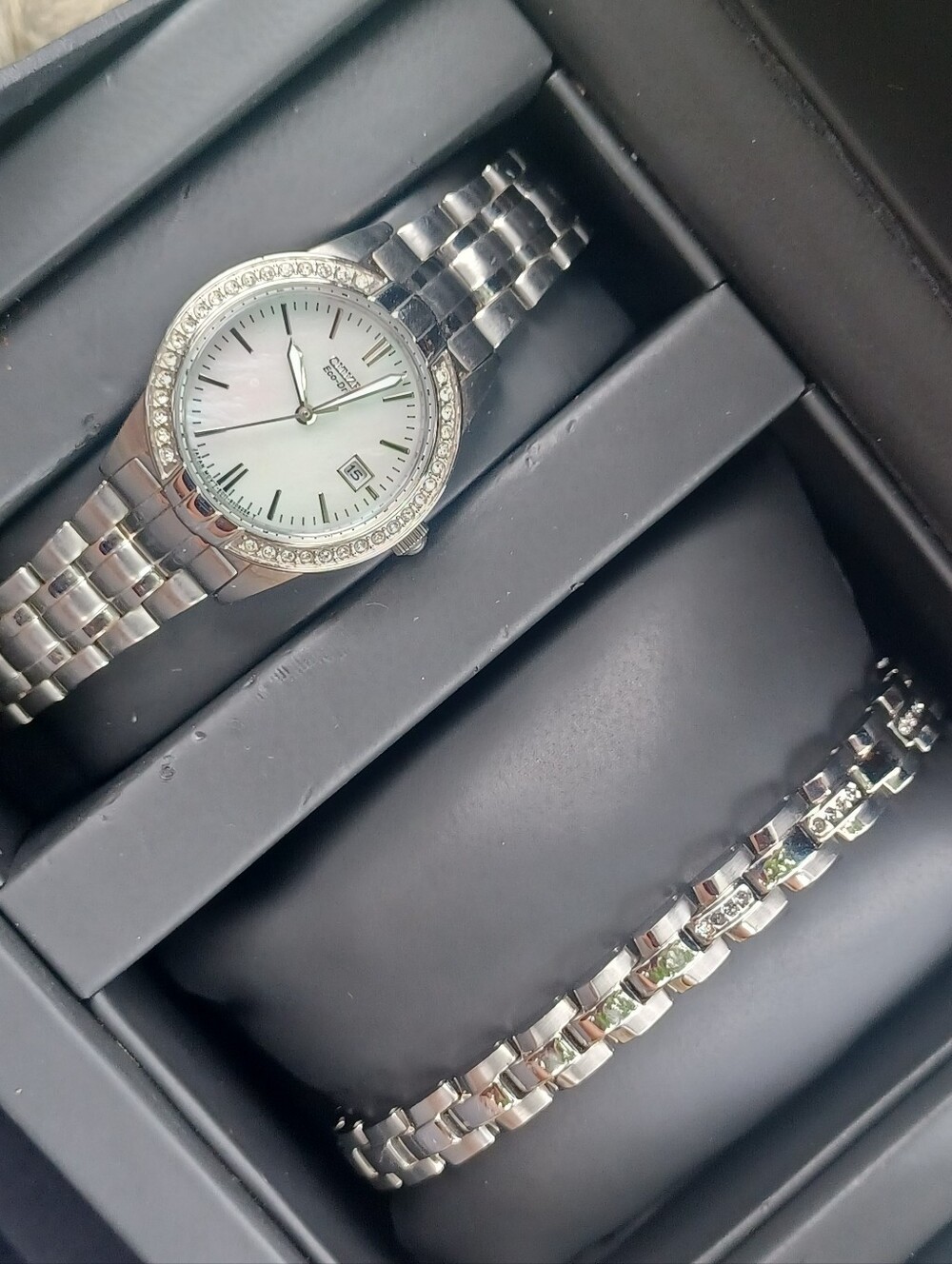 Authentic Citizen Women's Silhouette Stainless Steel Watch+ Bracelet